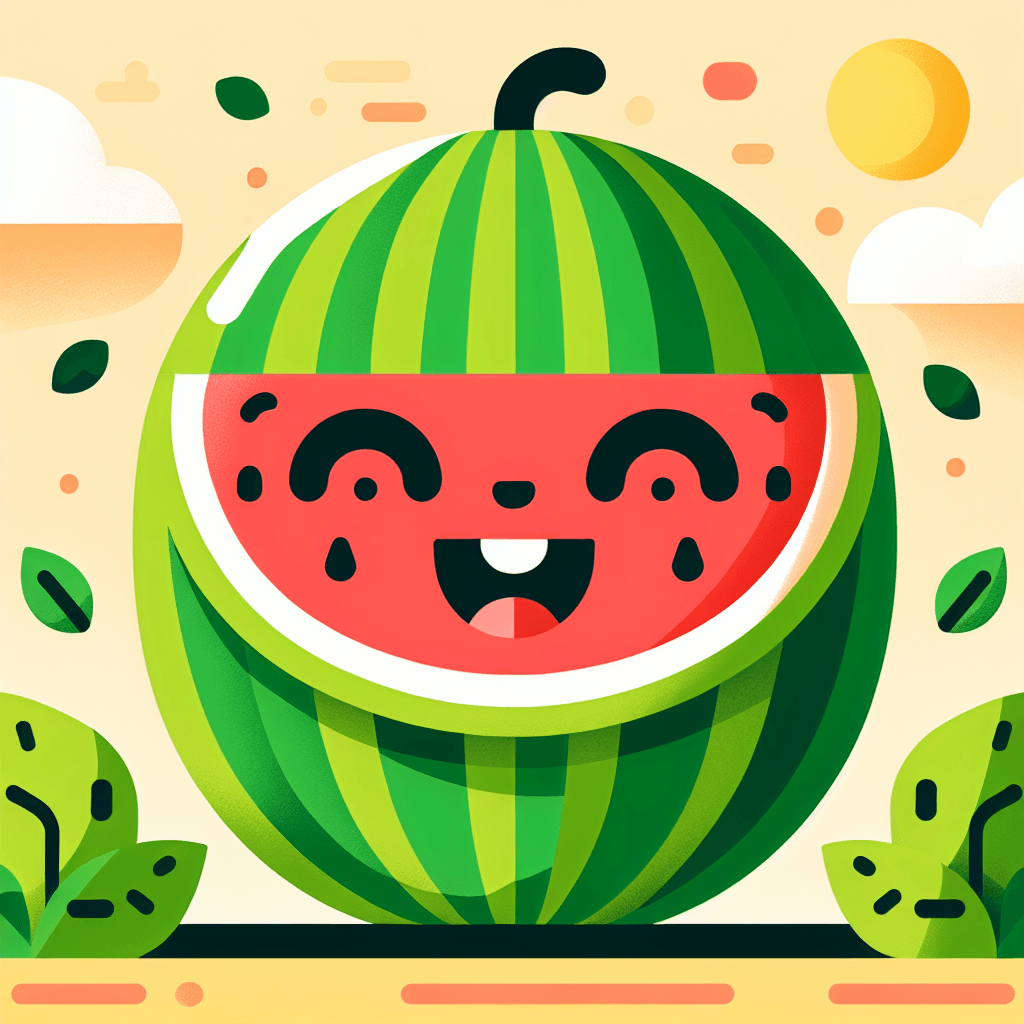 Bubbly Watermelon Paint By Number