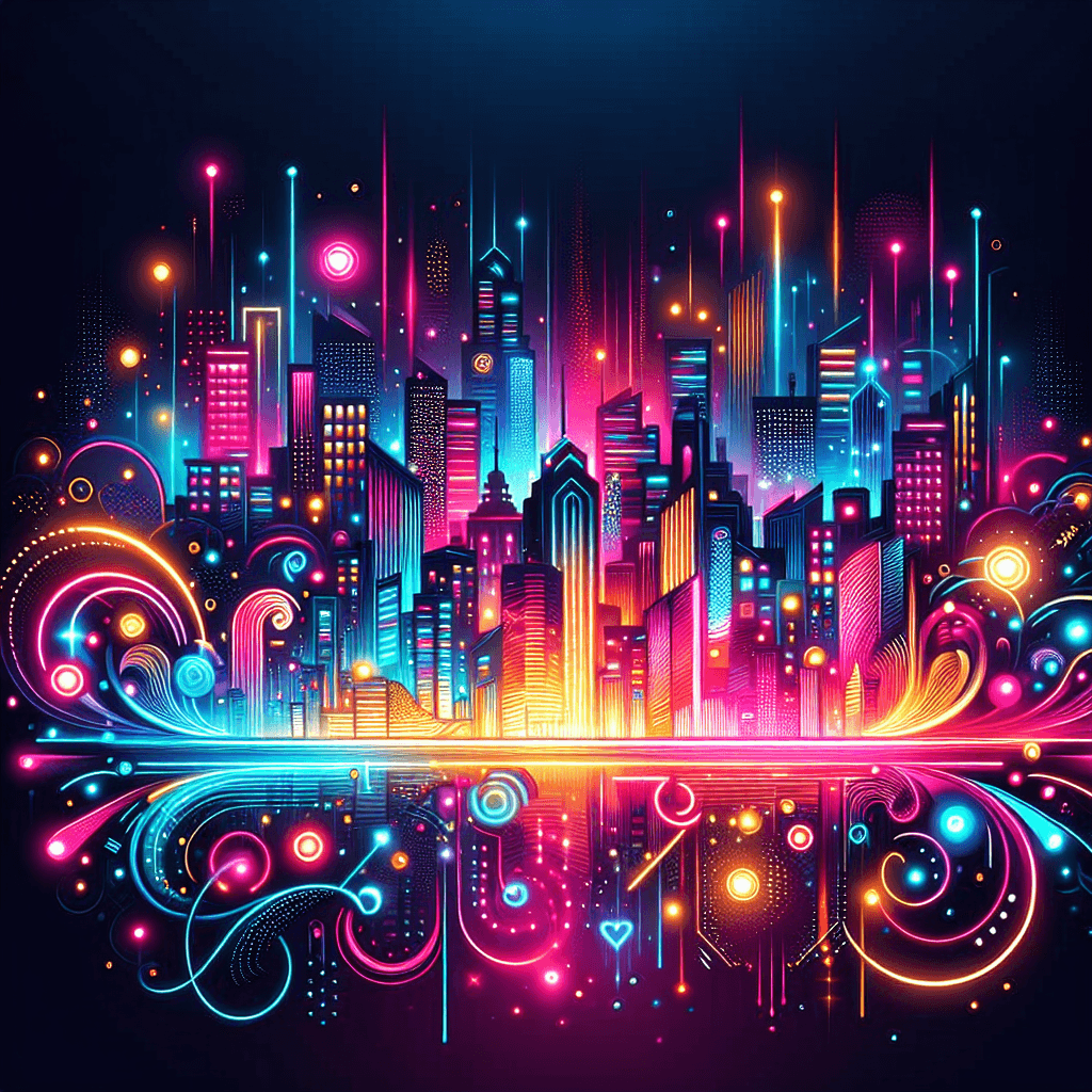 Luminous Neon Fantasy Paint By Numbers Kits
