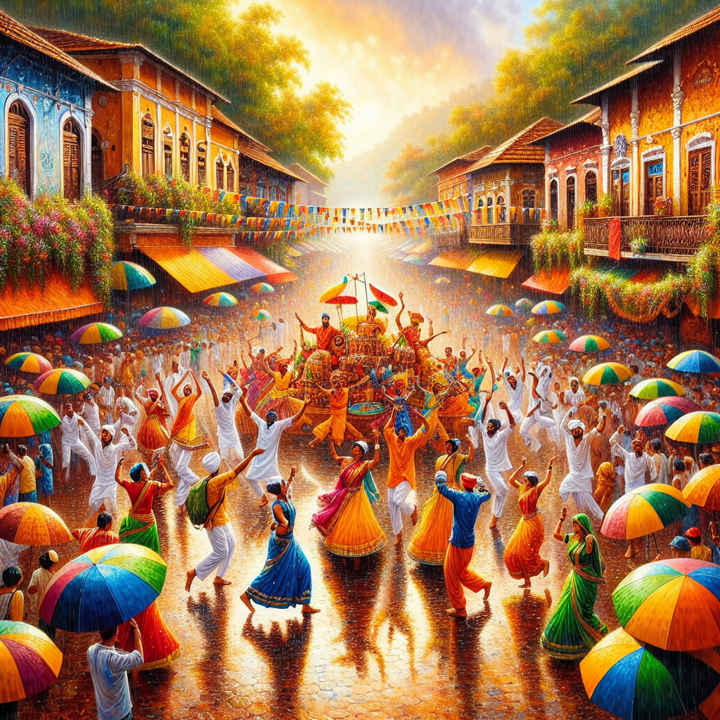 Monsoon Carnival - Goa Number Painting