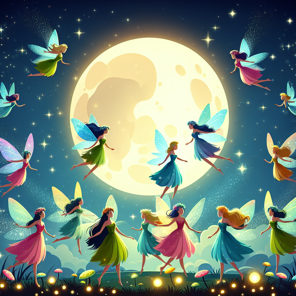 Moonlit Fairy Flight DIY Paint By Numbers
