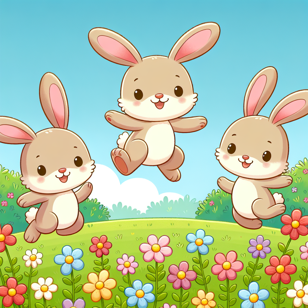 Hopping Happy Hares Paint By Color
