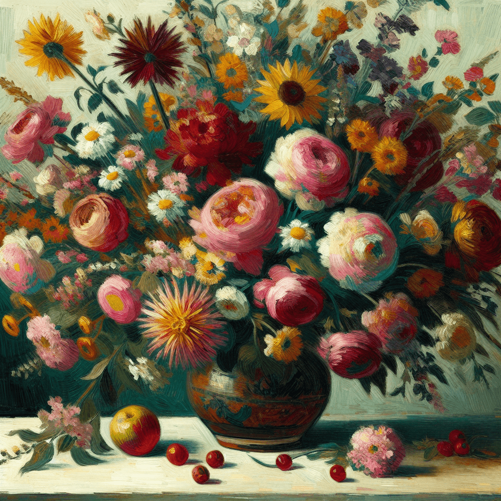 Bright Floral Bouquet Paint By Numbers Kits