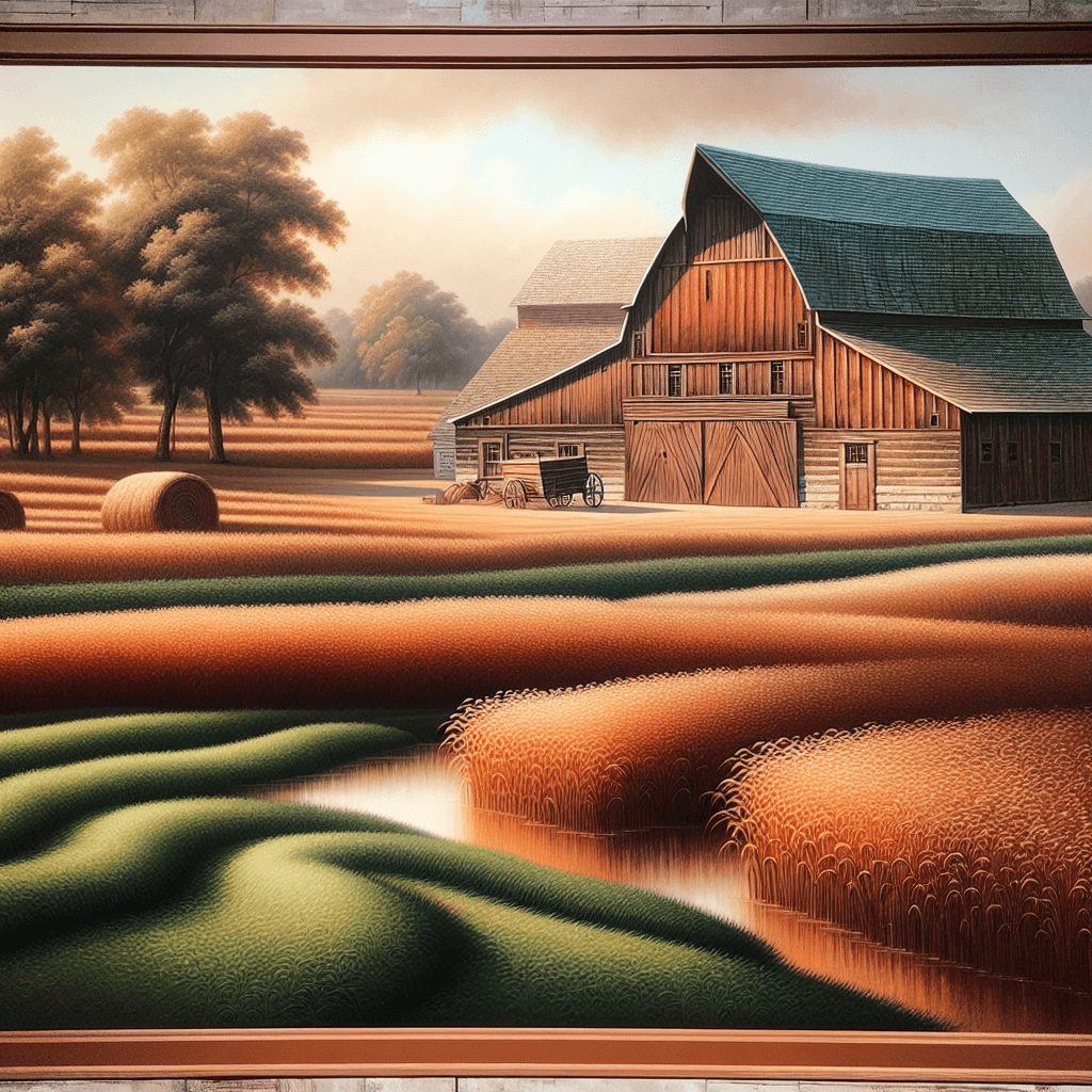 Rustic Barn Scene Paint By Numbers