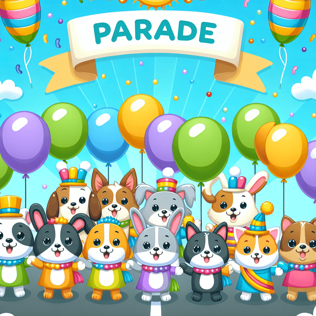 Cuddly Pets Parade Paint By Numbers Art