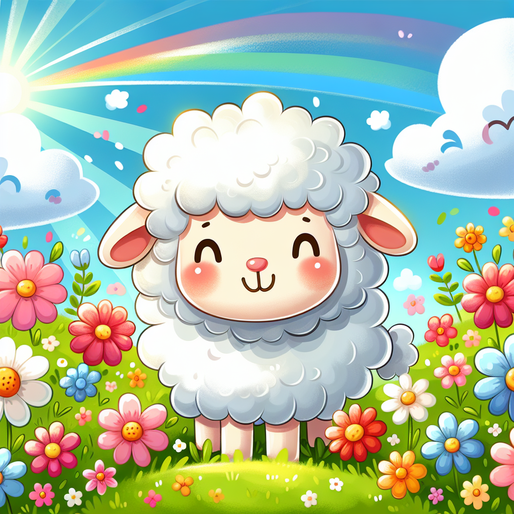 Sunny Sheep Paint By Numbers Art