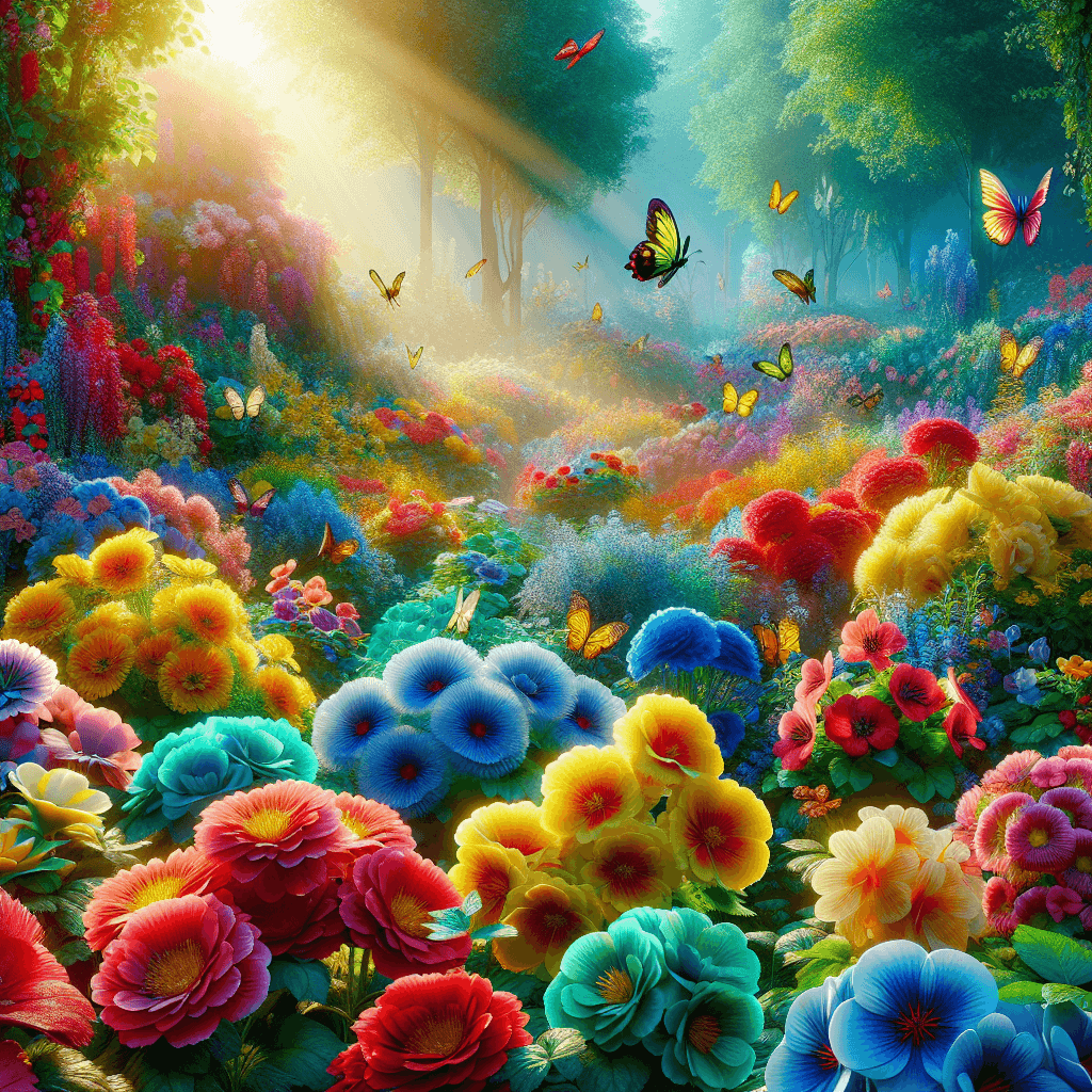 Magical Flower Wonderland Painting Number Kit