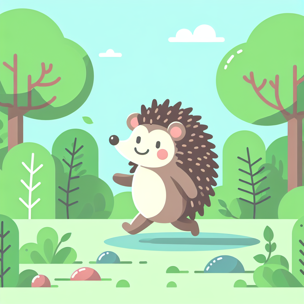 Happy Hedgehog Woodland Painting Number Kit