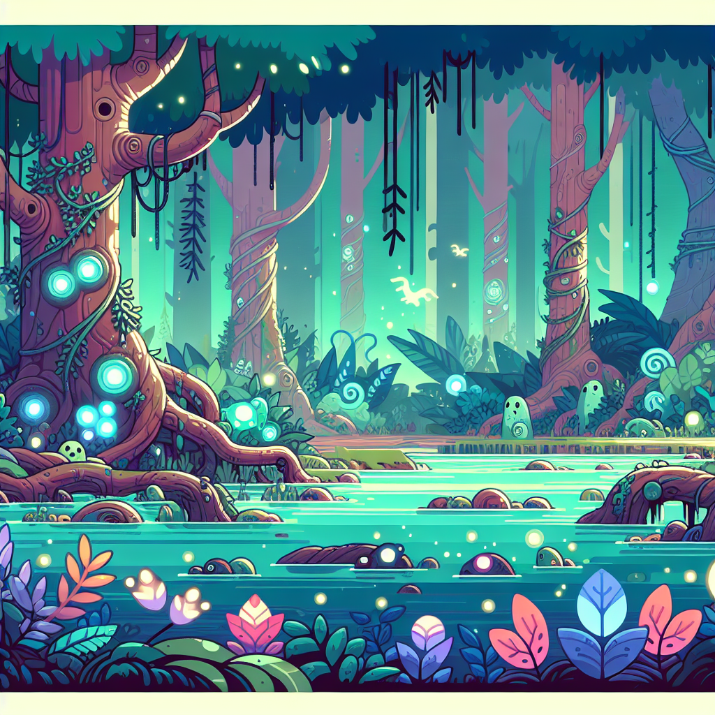 Mystic Enchanted Swamp Paint By Color