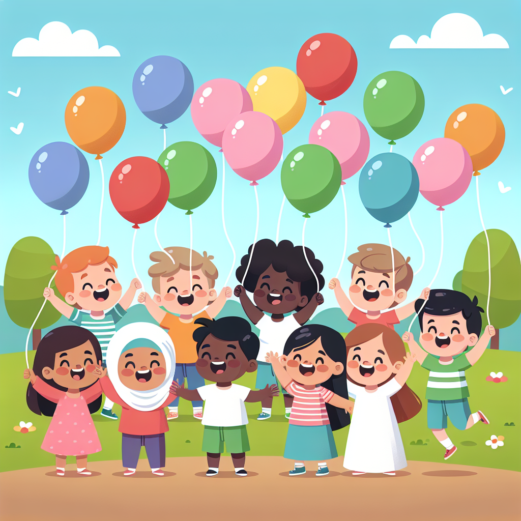 Balloons Over The Park Paint By Number