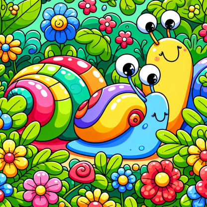 Adventurous Snails Paint By Color