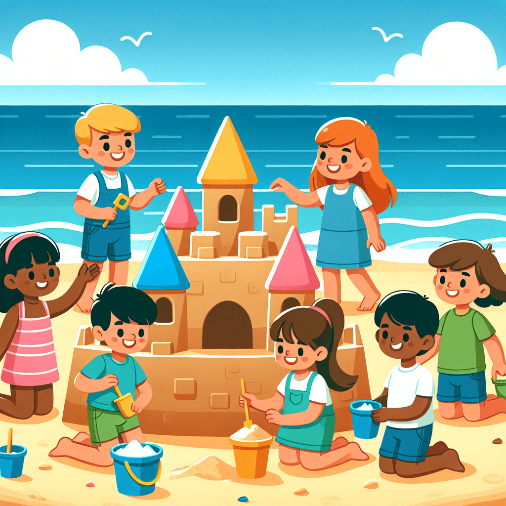Seaside Sandcastle Builders Paint By Numbers Kits