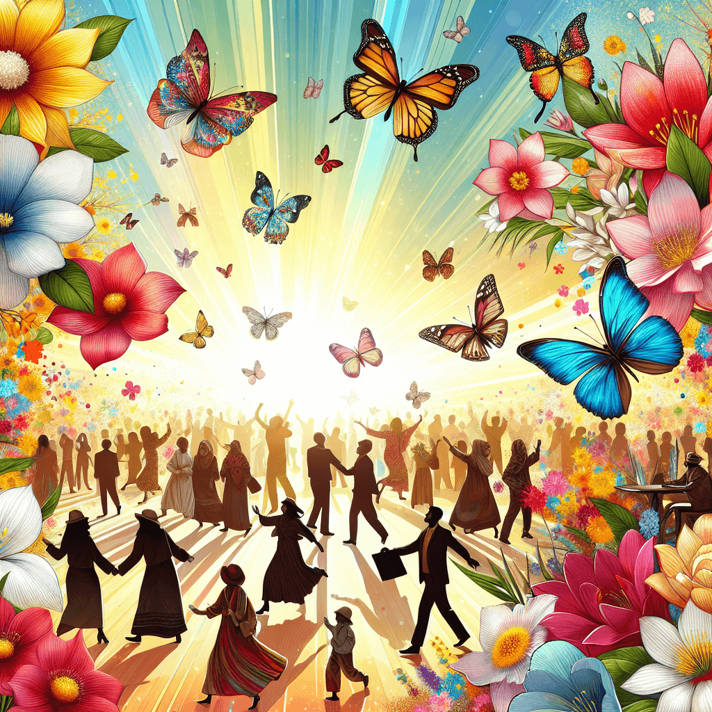 Joyful Spring Blossom Festival Numbered Painting Kits