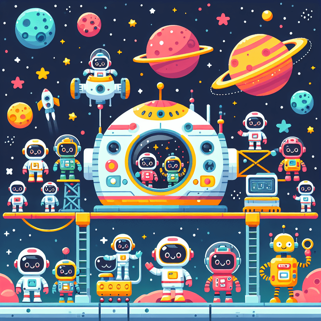 Cosmic Space Station Paint By Numbers Art