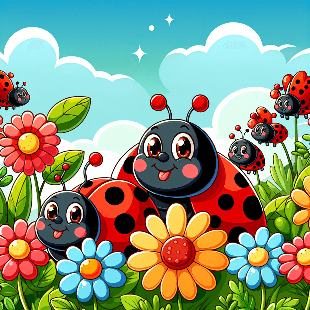 Happy Ladybug Parade Paint By Numbers
