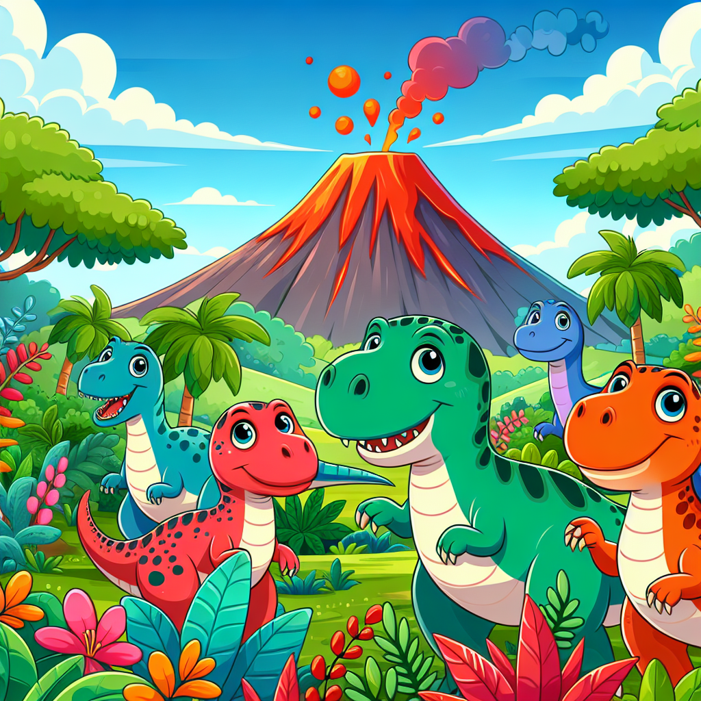 Curious Dino Family Paint By Numbers Art