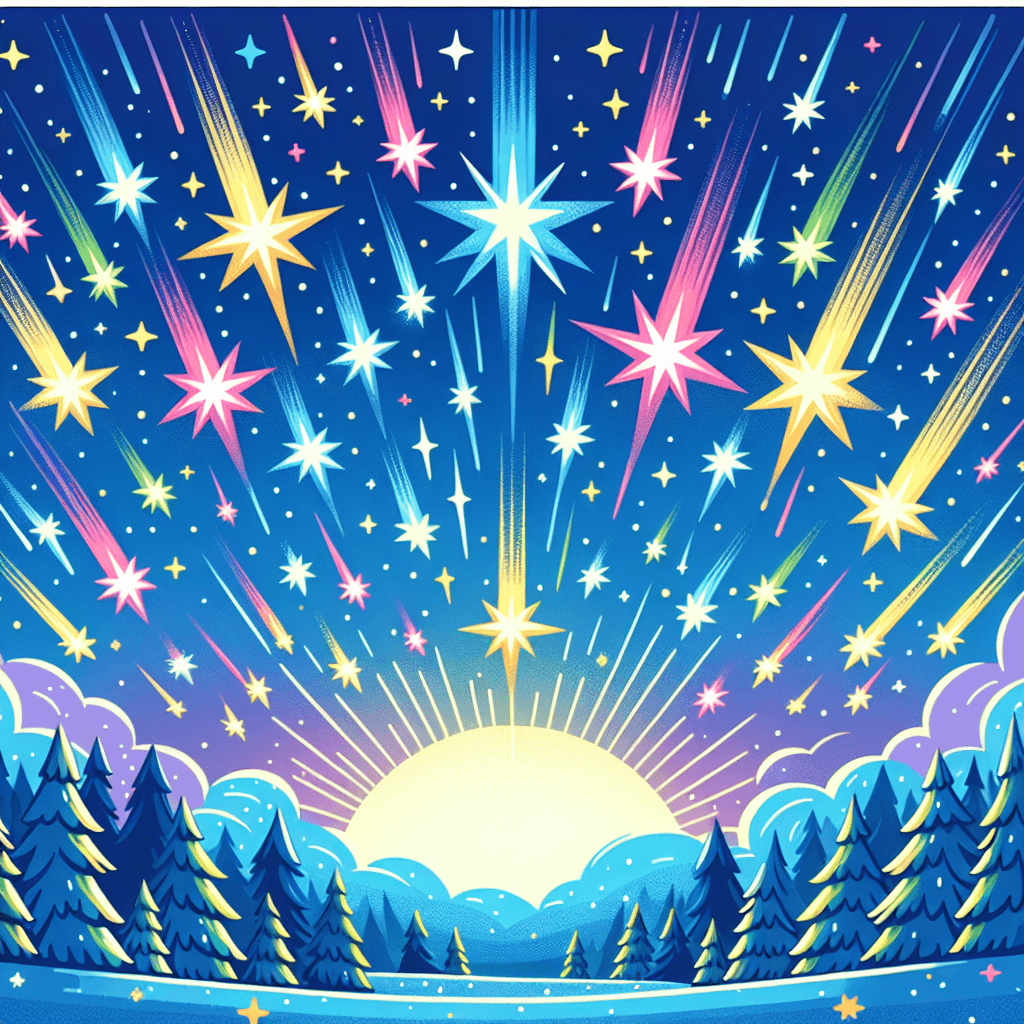 Meteor Shower Magic Paint By Numbers