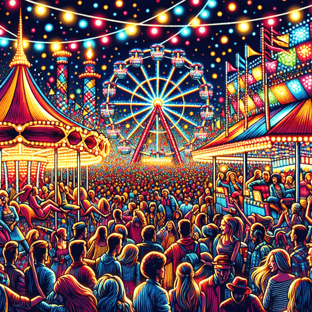 Merry Carnival Lights Paint By Color