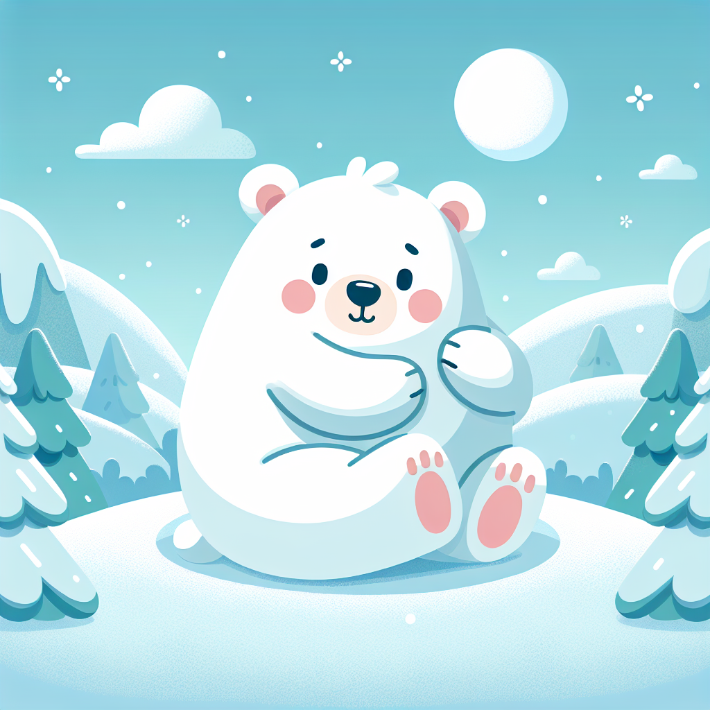 Cozy Polar Bear's Snowy Day Paint By Numbers Kits