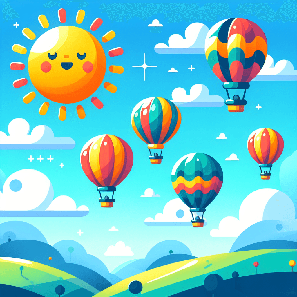 Colorful Balloon Ride Painting By Numbers Kit