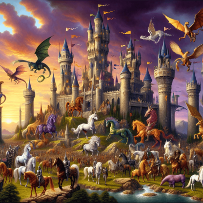 Medieval Fantasy Kingdom DIY Paint By Numbers