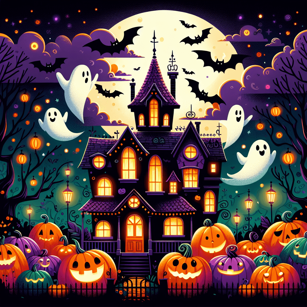 Charming Halloween Haunt Paint By Numbers