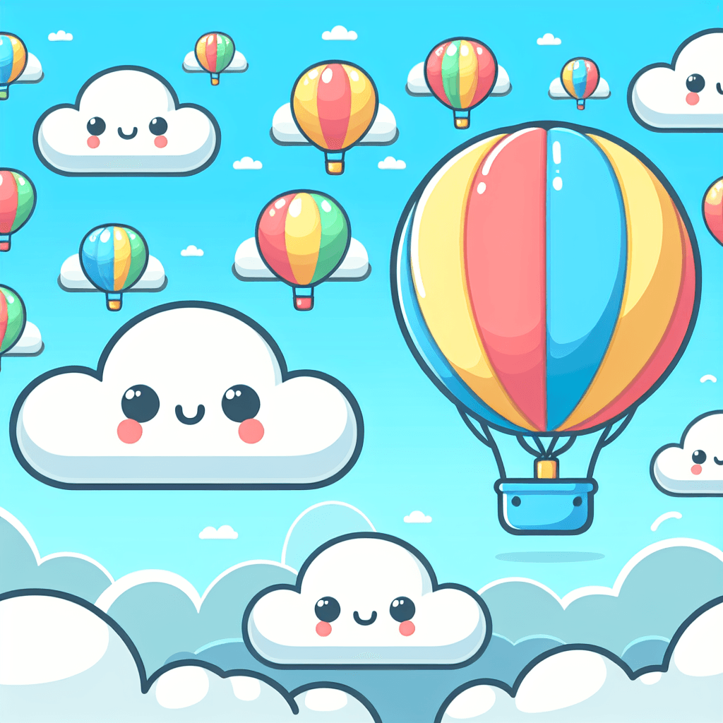 Whimsical Cloud Adventure DIY Paint By Numbers