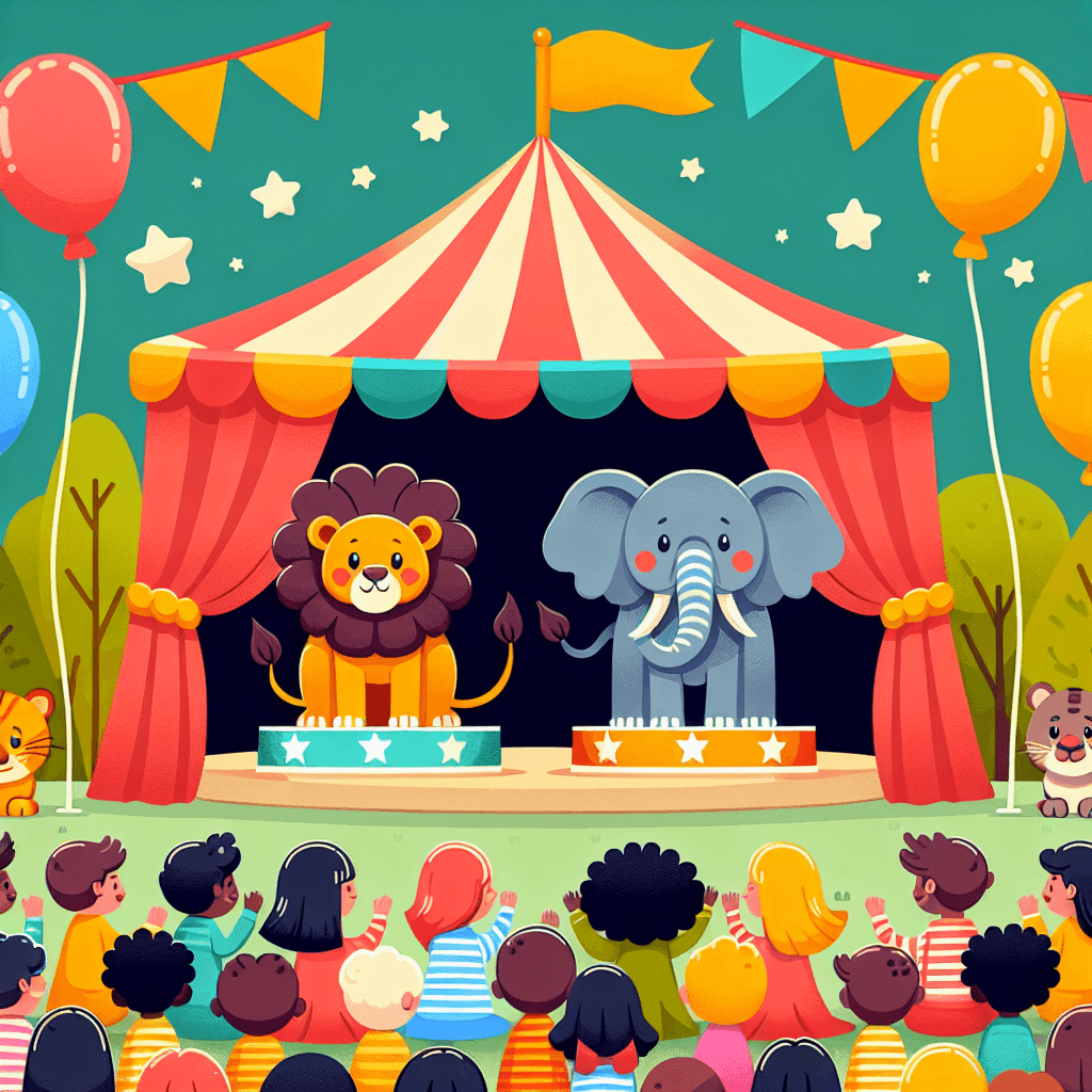 Fantasy Circus Extravaganza Number Painting