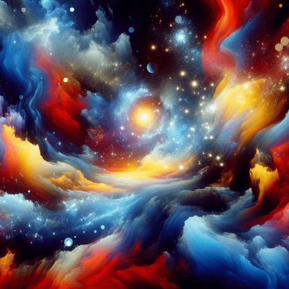 Abstract Cosmic Voyage DIY Paint By Numbers
