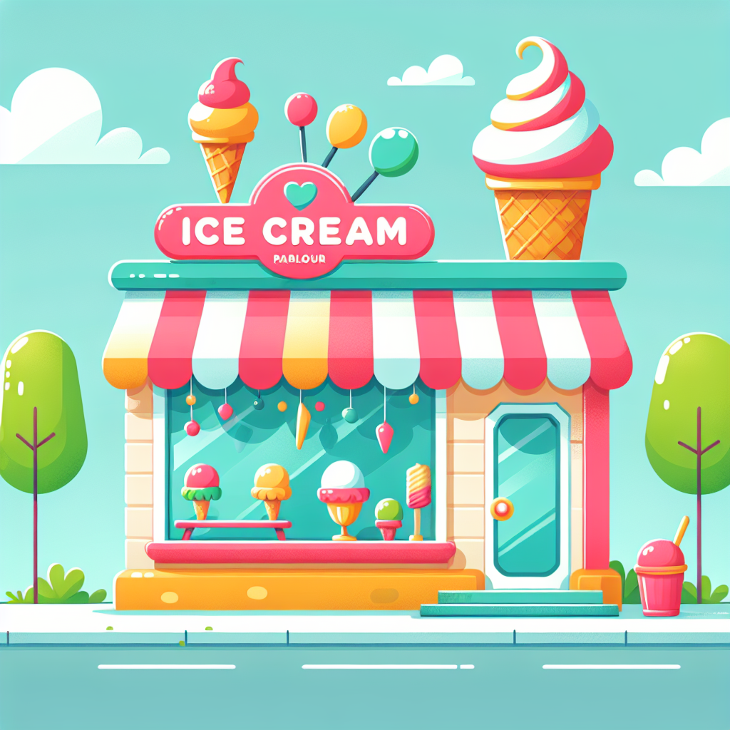 Ice Cream Parlour Fun Painting Number Kit
