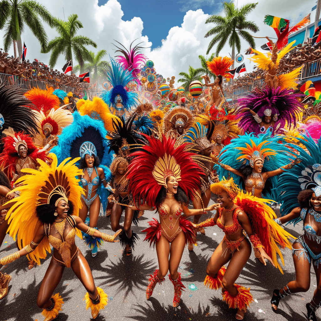 Caribbean Carnival - Trinidad And Tobago Painting By Numbers Kit