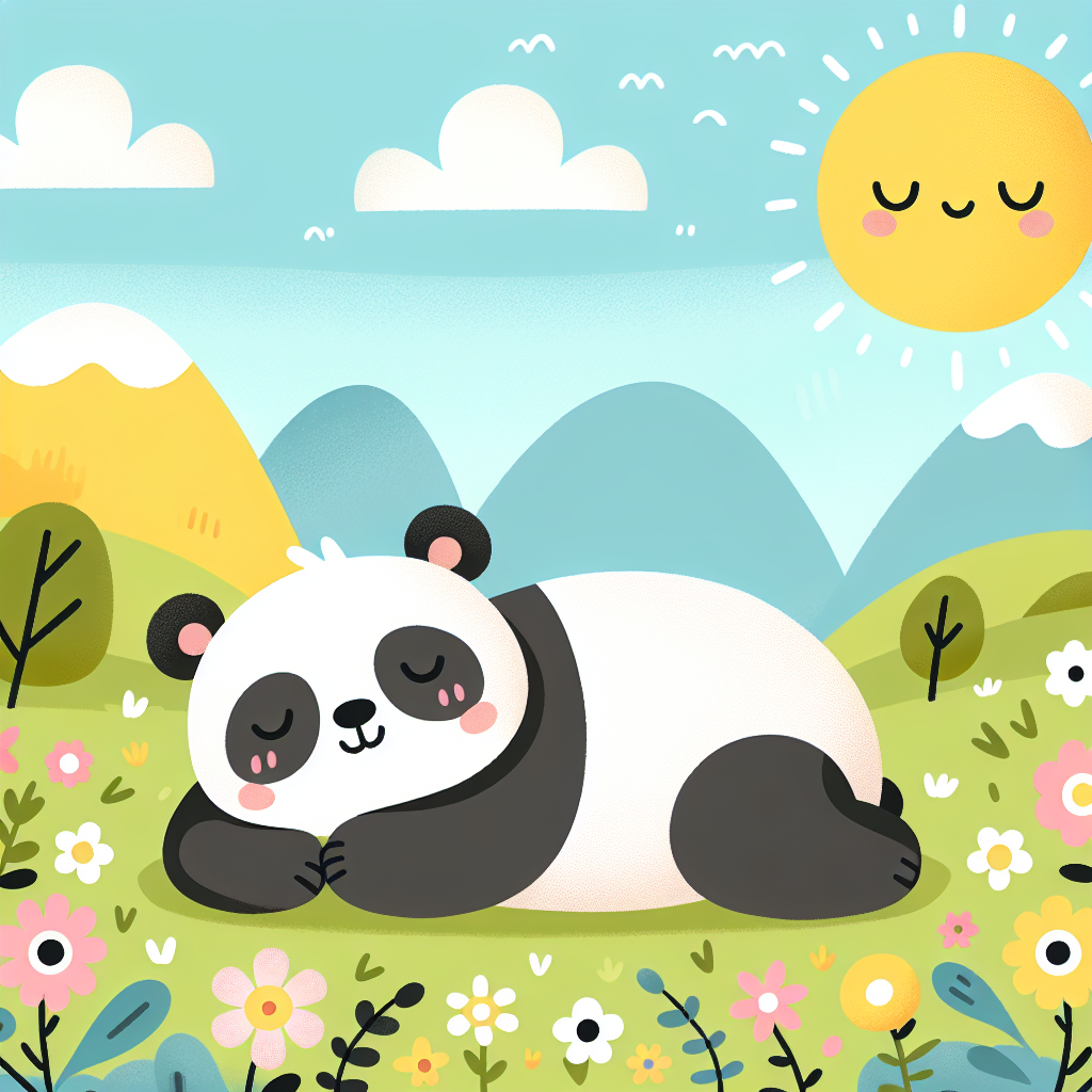 Sunny Meadows With Lazy Panda Paint By Numbers Kits