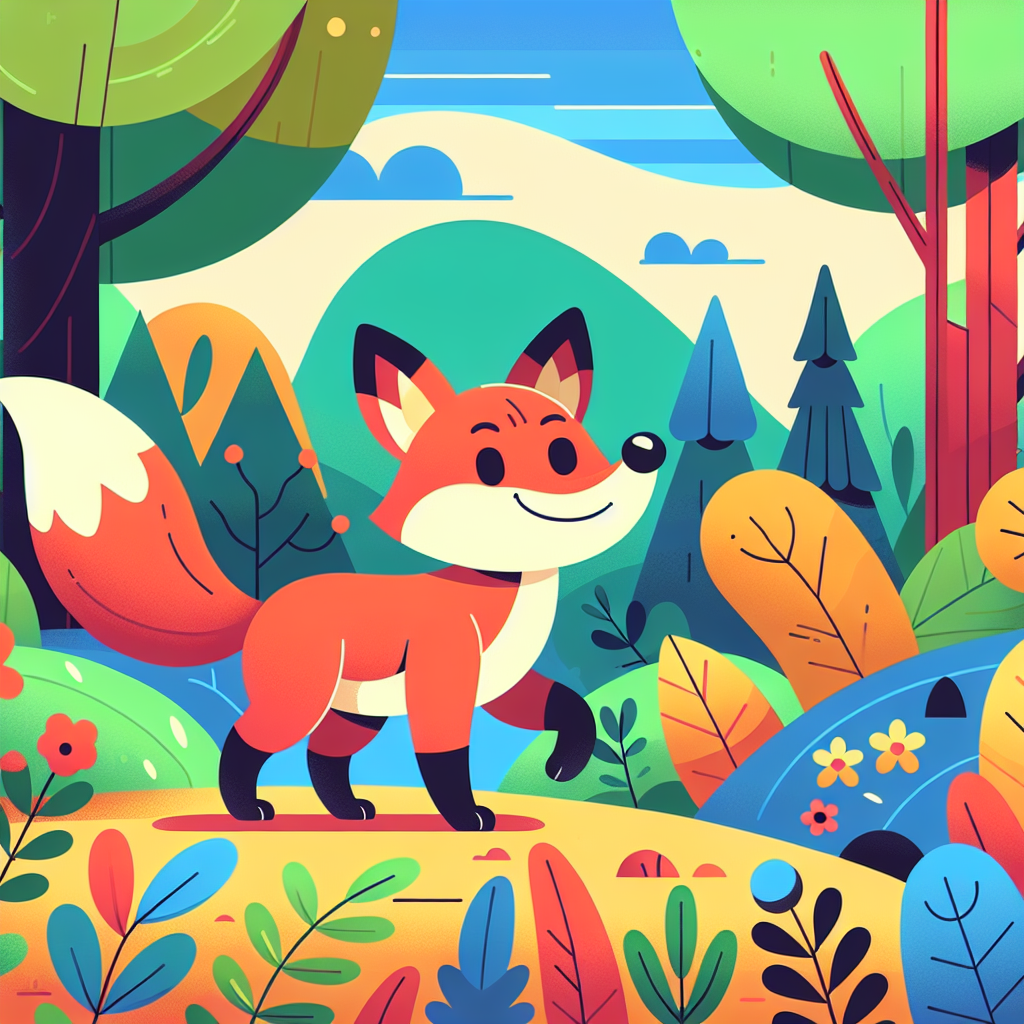 Brave Little Fox Number Painting