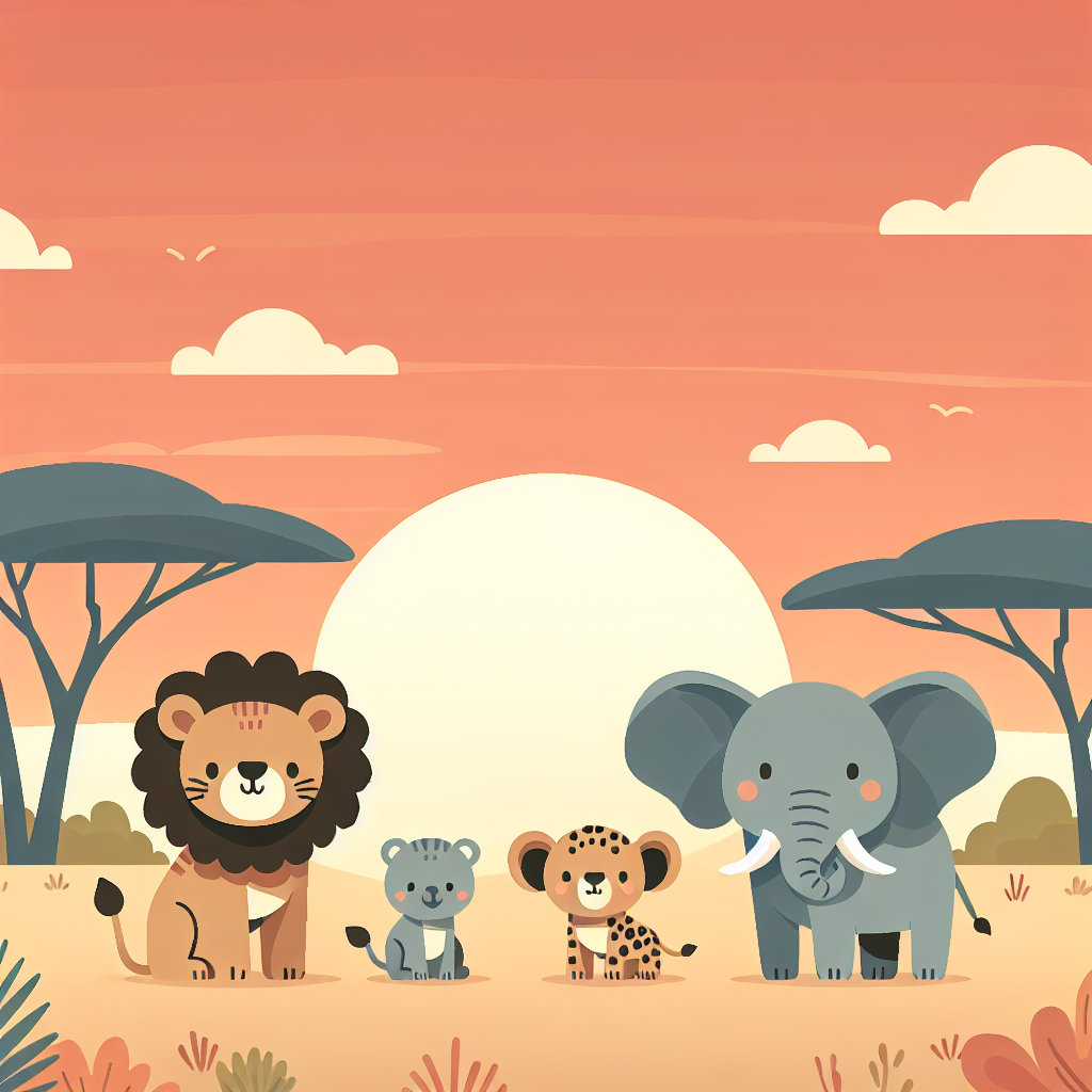 Safari Sunset Soirée Paint By Number