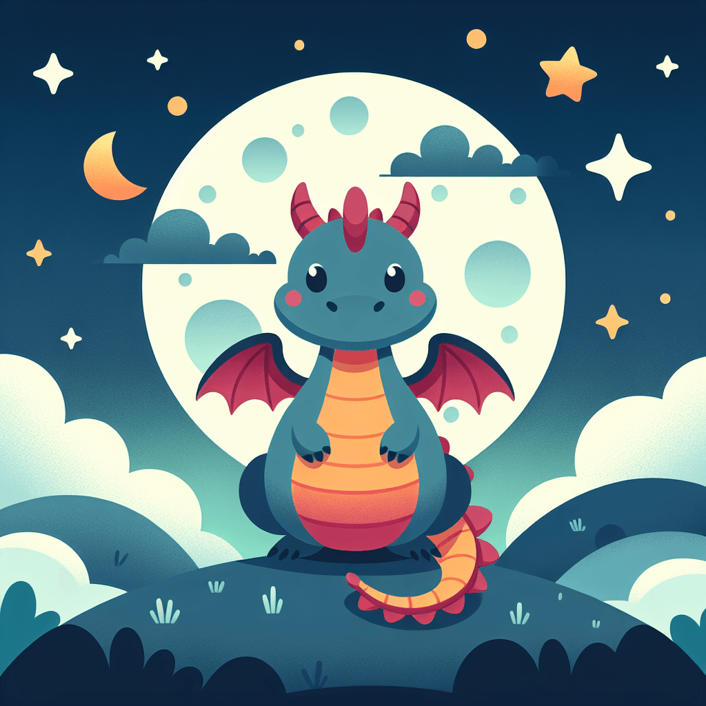 Moonlit Dragon Tales Painting Number Kit