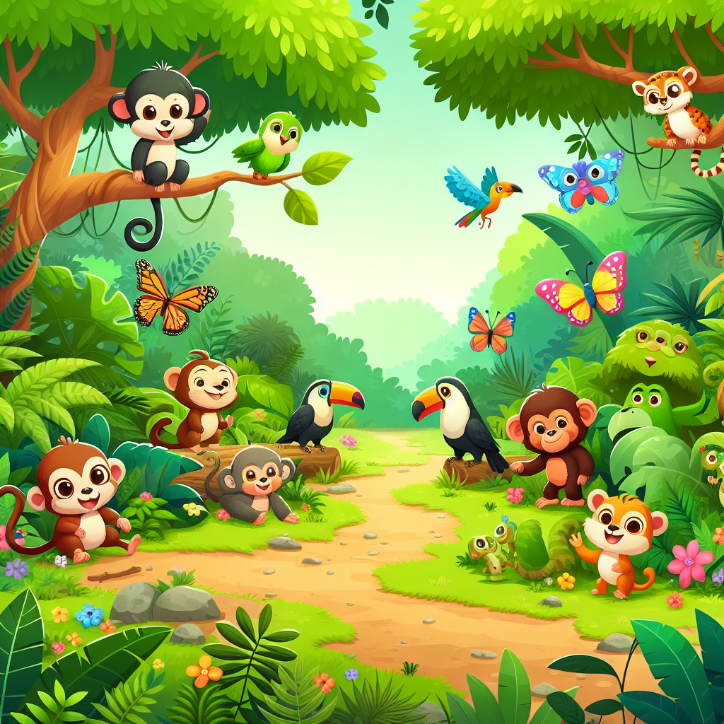 Adventures In The Rainforest Painting By Numbers Kit