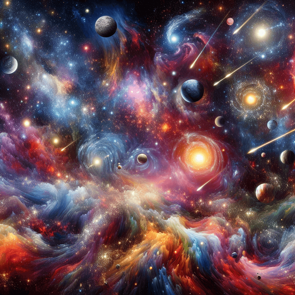 Cosmic Journey Through Space Numbered Painting Kits