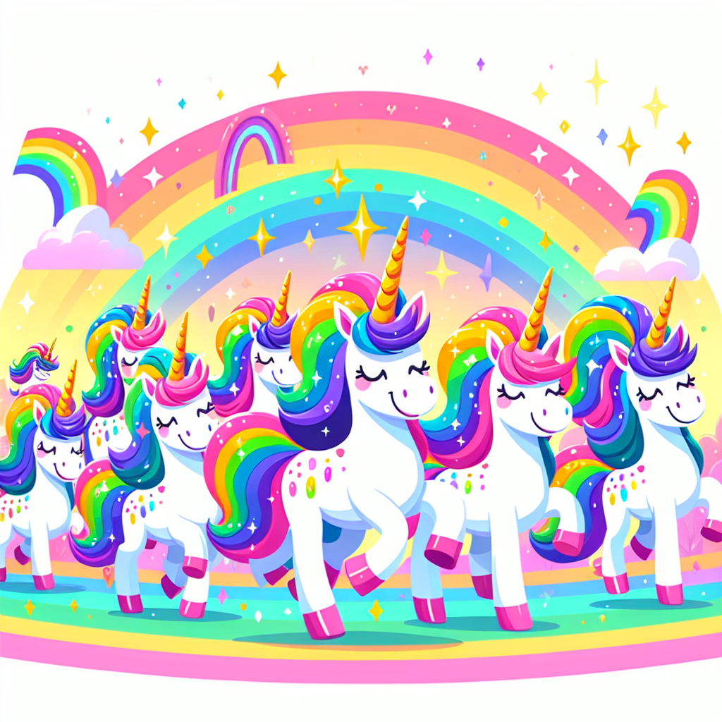 Magic Unicorn Parade Paint By Number