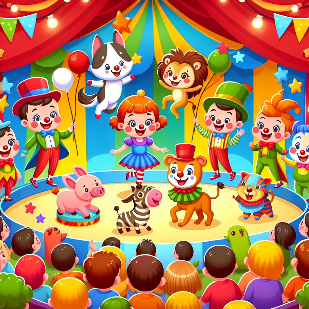 Exciting Circus Show DIY Paint By Numbers