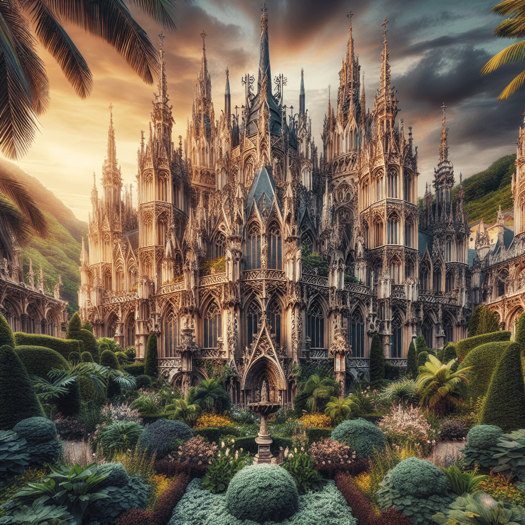Gothic Fantasy Cathedral Paint By Numbers Kits