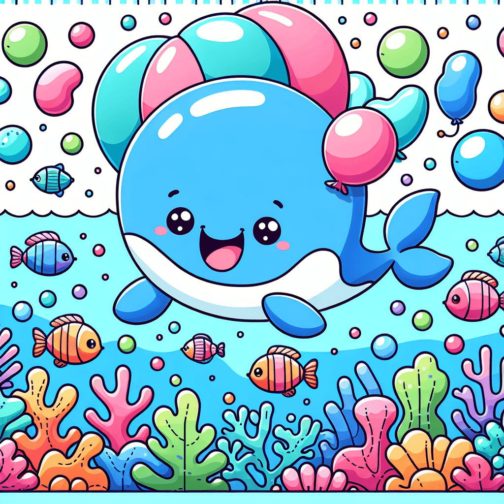 Silly Balloon Whale Paint By Numbers Kits