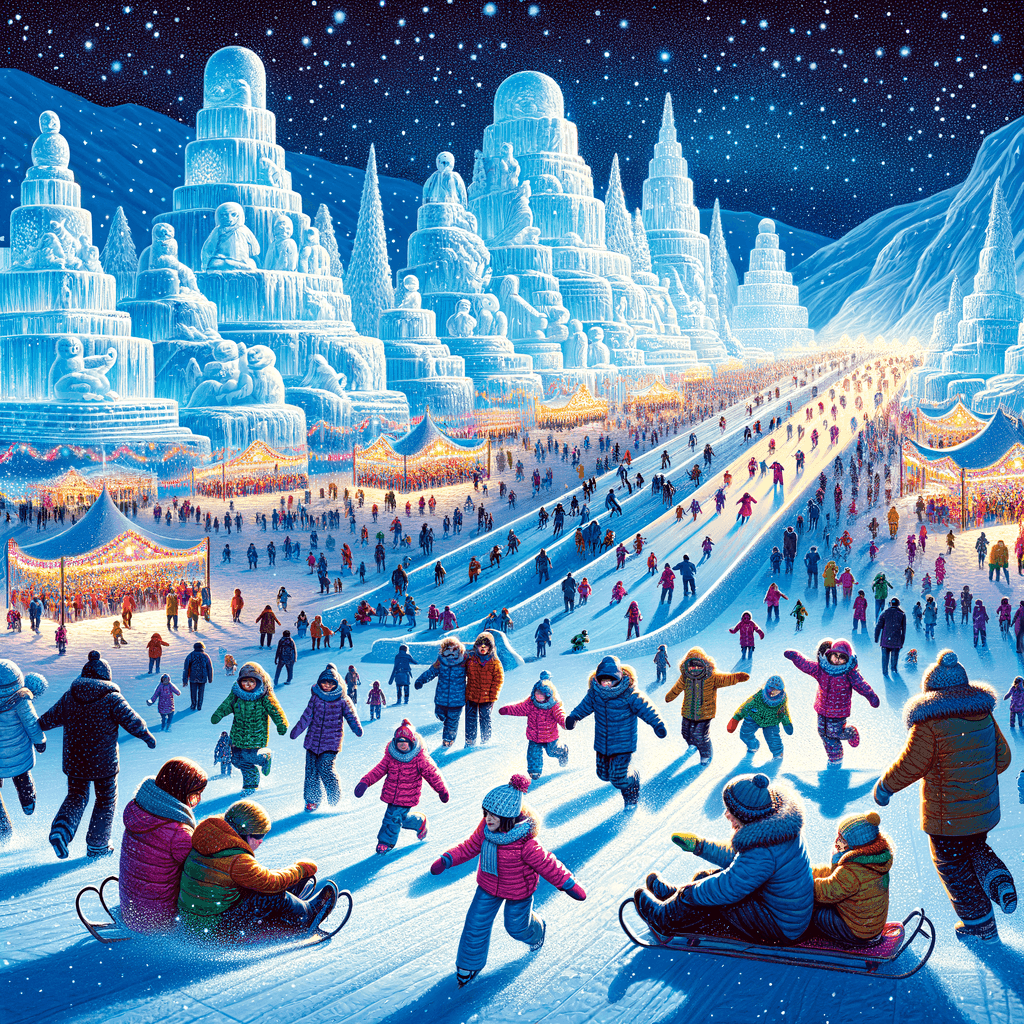 Hokkaido Snow Festival - Japan Number Painting