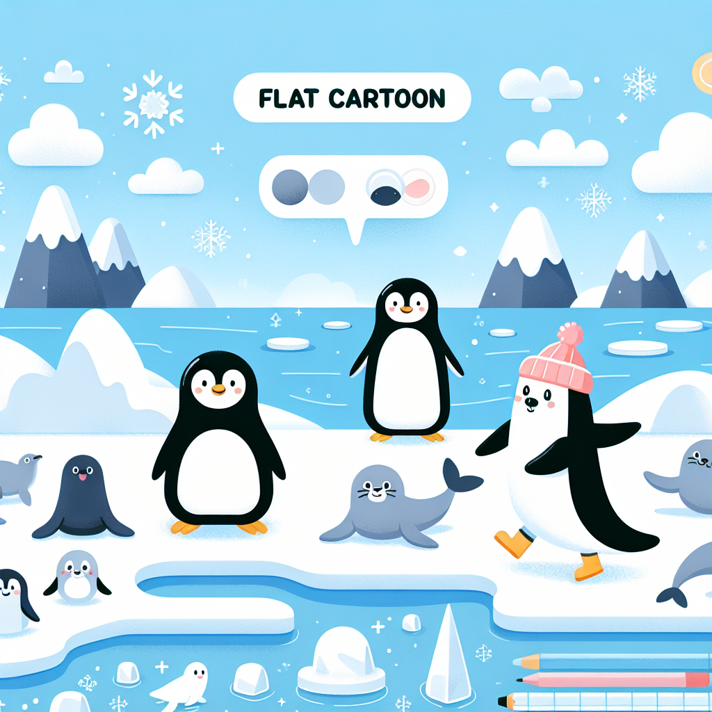 Polar Pals Playdate Painting Number Kit