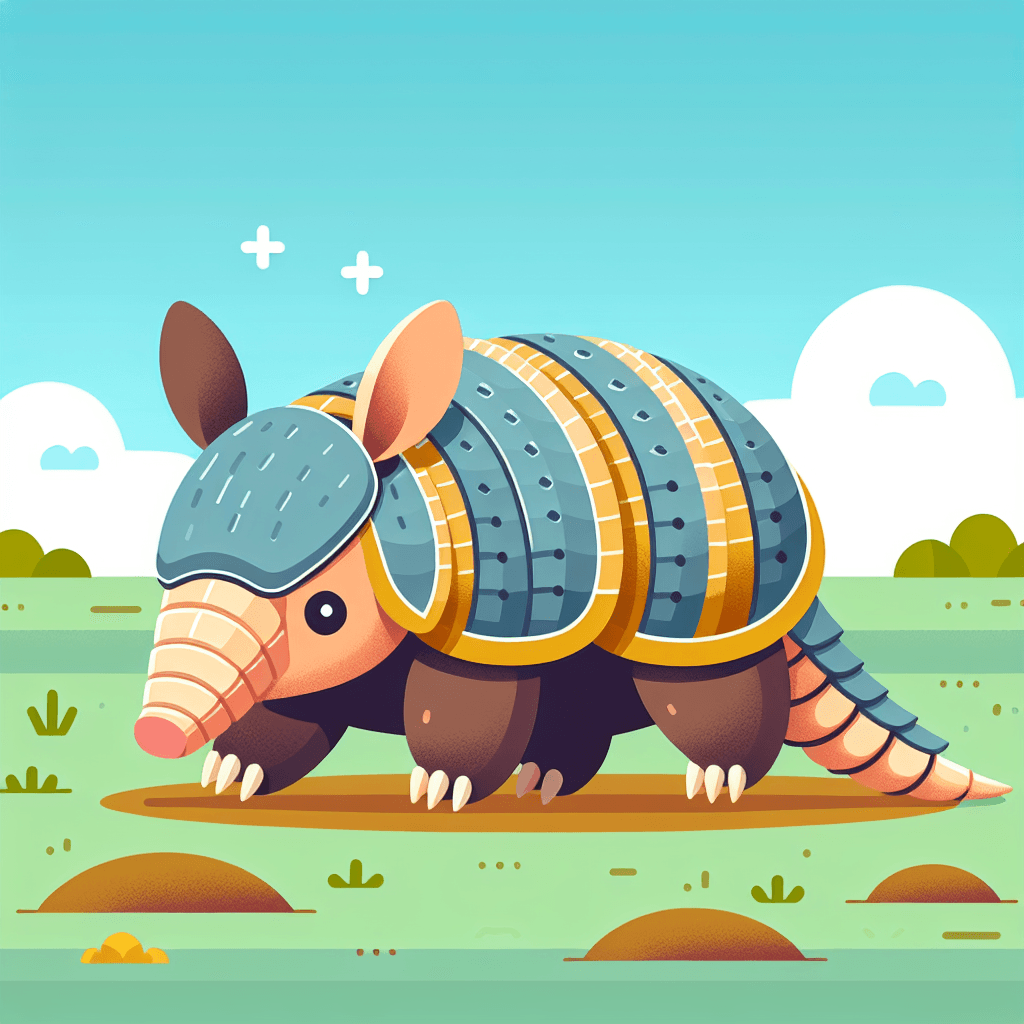 Adorable Armadillo Painting Number Kit