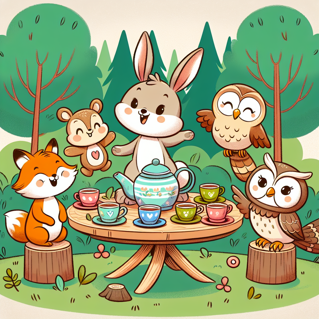 Forest Animal Tea Party Paint By Color