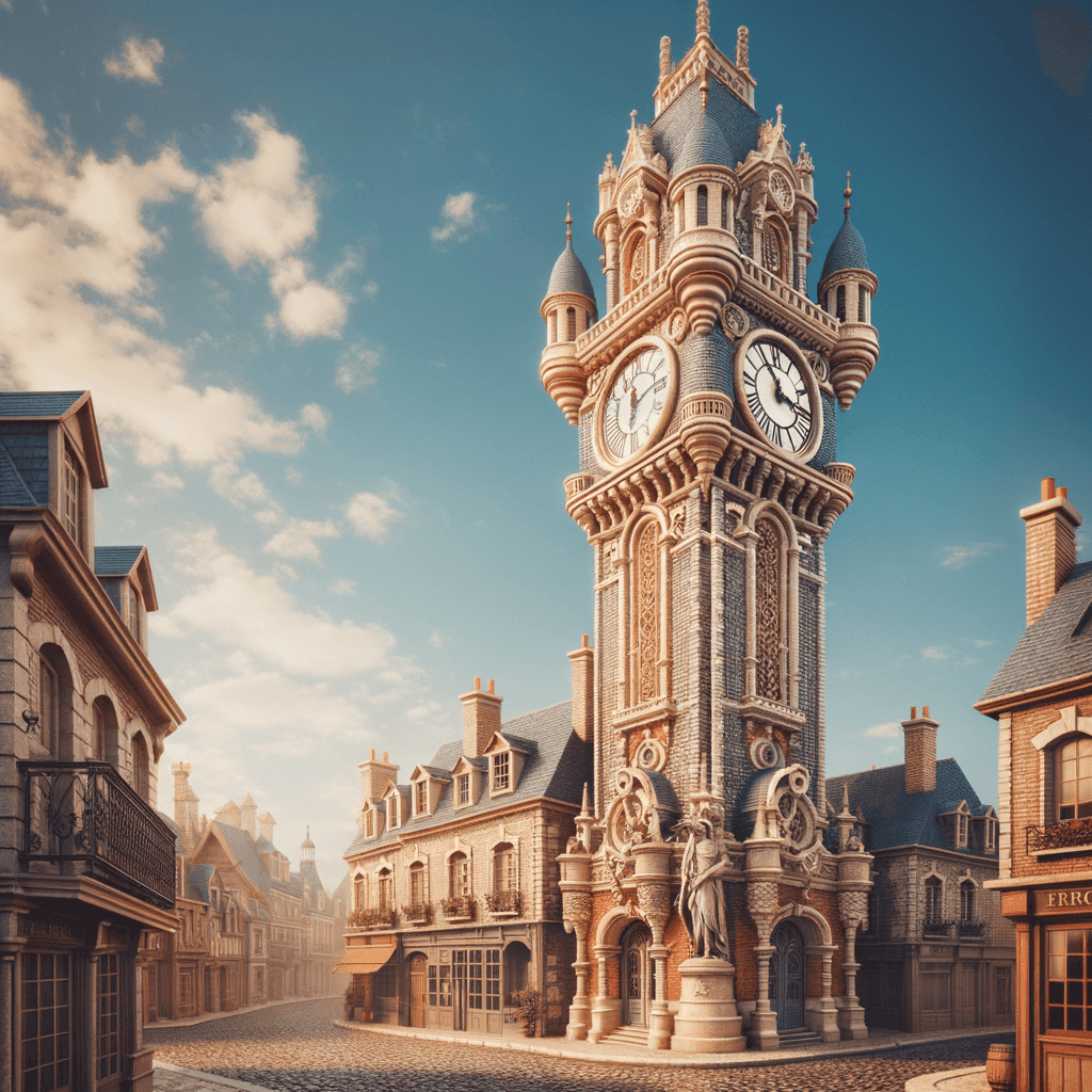 Old Town Clock Tower - DIY Painting By Numbers Kit