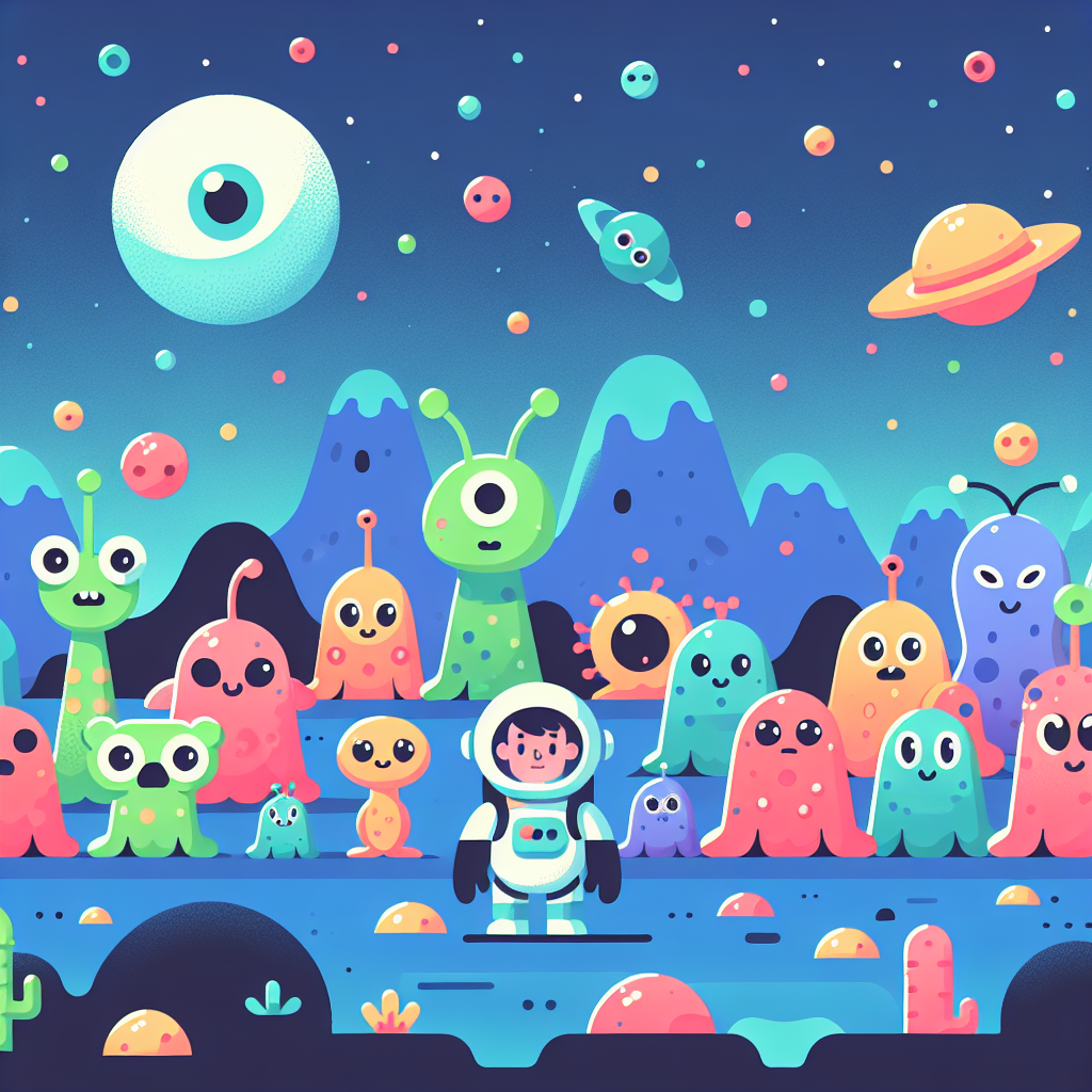 Cosmic Creature Colony Painting Number Kit