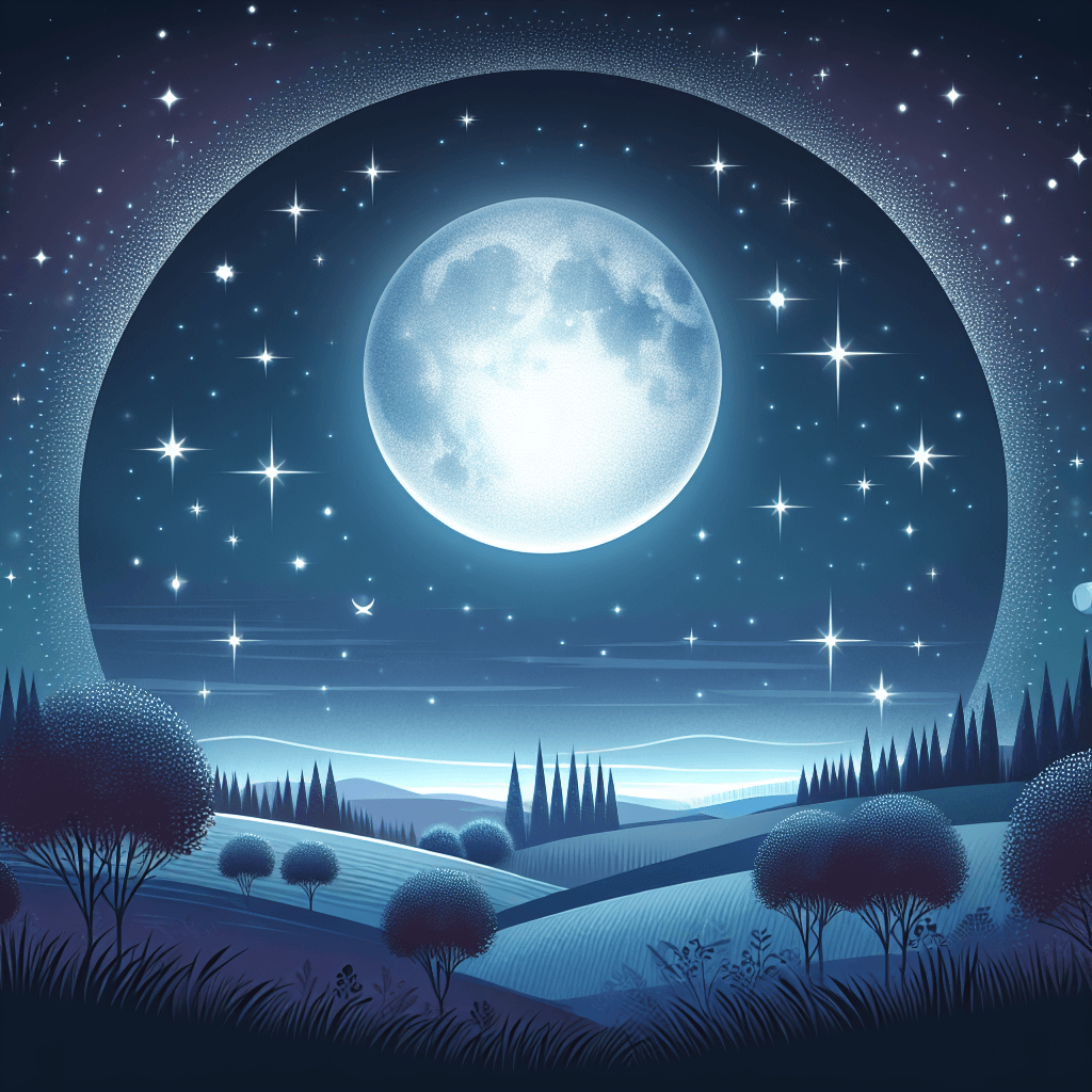 Charming Starry Night Painting Number Kit