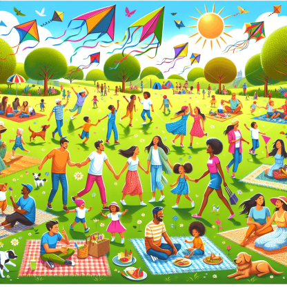 Joyful Day At The Park Paint By Number