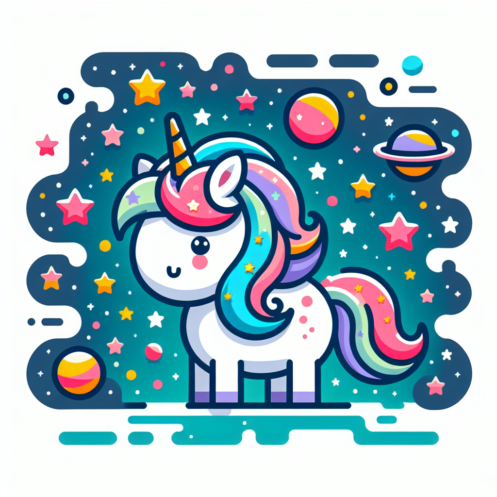 Space Unicorn Exploration Numbered Painting Kits