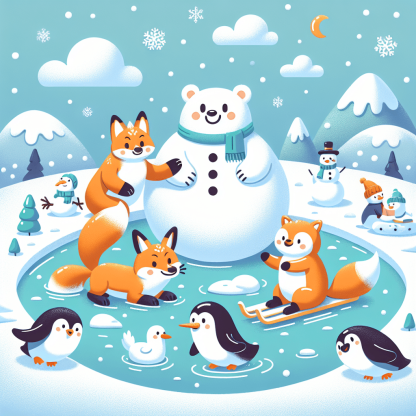 Magical Winter Friends DIY Paint By Numbers